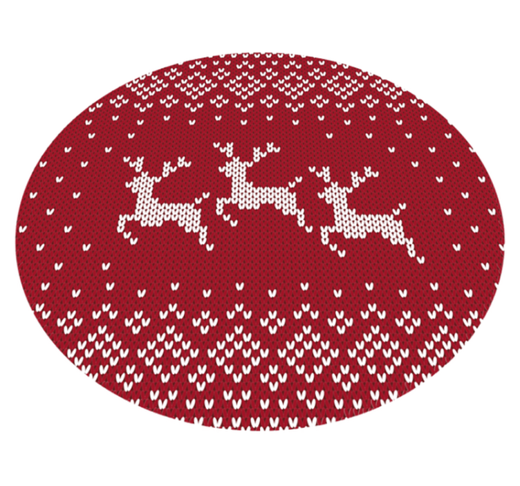 Jul jumper mønster juletræsmåtte - TenStickers