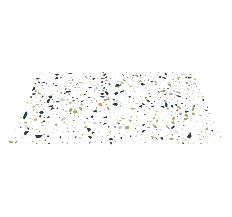 Geometrisk form spot vinyl tæppe - TenStickers