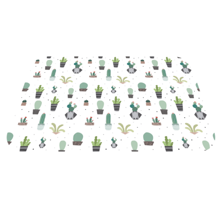 Vinyl tæppekaktus i beholdere - TenStickers