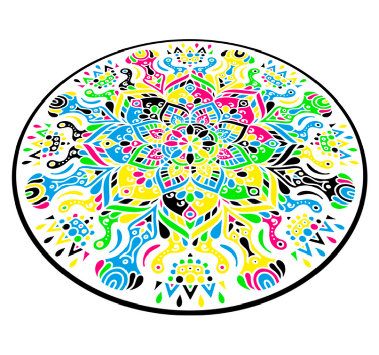 Levende mandalaer mandala vinyl tæppe - TenStickers