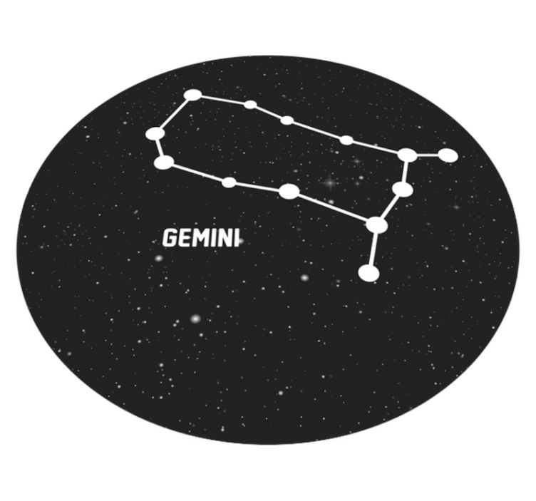Stjernetegn gemini moderne tæppe - TenStickers