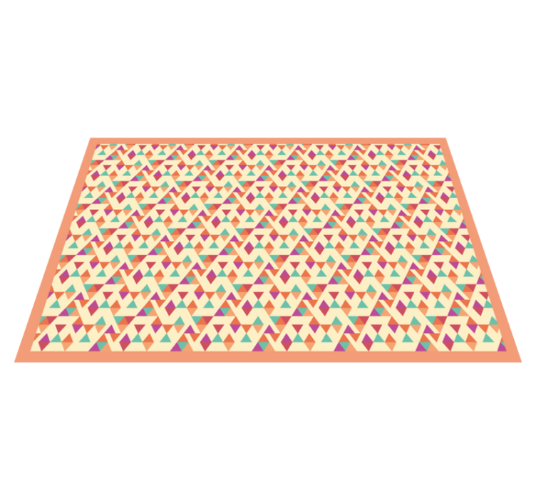 Mosaikmønstret løber mosaik vinyl tæppe - TenStickers