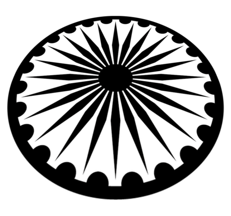 Blomster hjul moderne vinyl tæppe - TenStickers