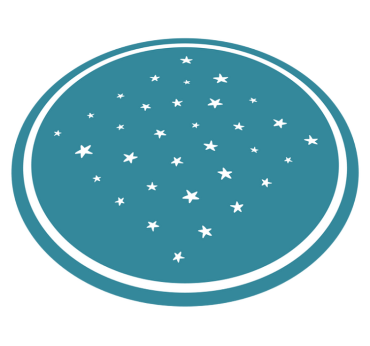 Stjernemotiv stjerne vinyl tæppe - TenStickers