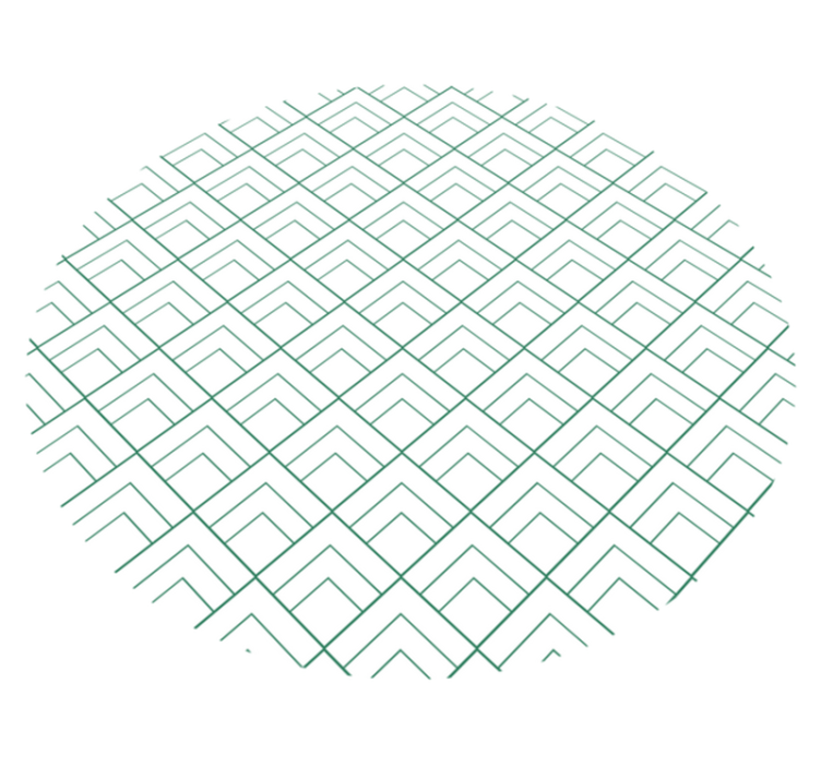 Overlejring af geometriske linjer geometriske vinyl tæppe - TenStickers