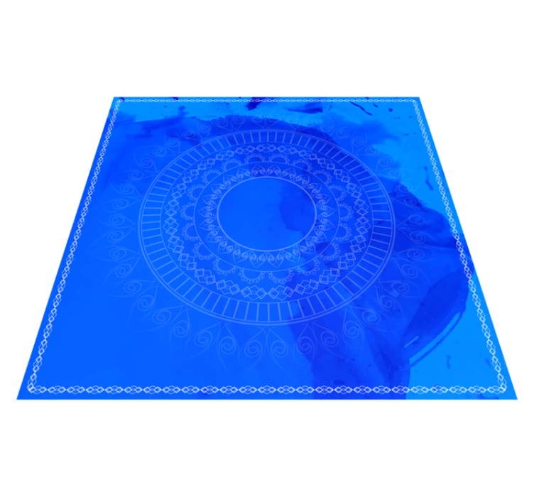 Mandala meditationscirkel mandala vinyl tæppe - TenStickers