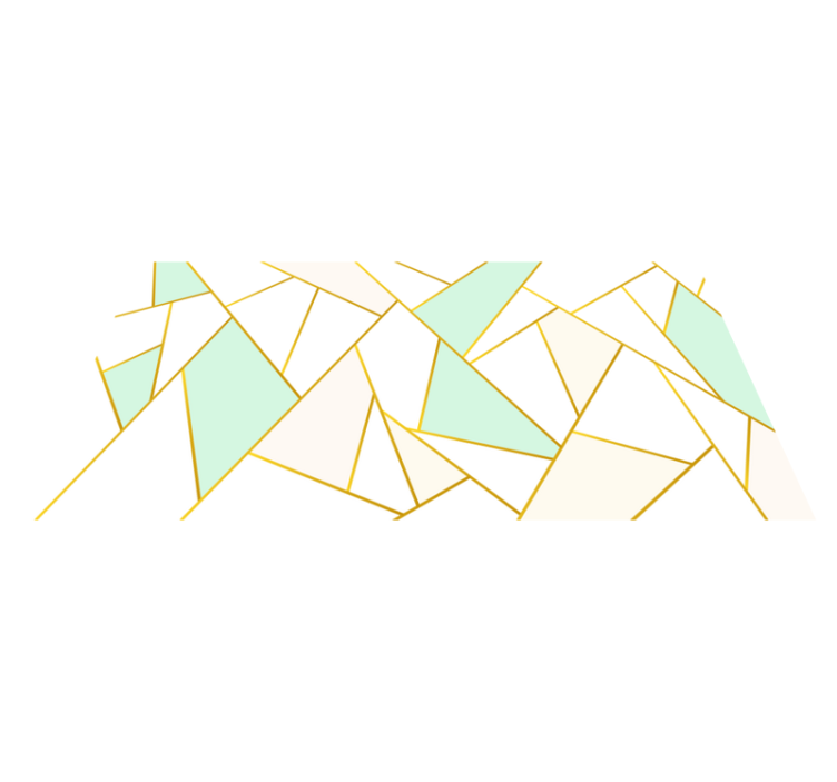 Blæk kobber guld mosaik gulvfliser - TenStickers