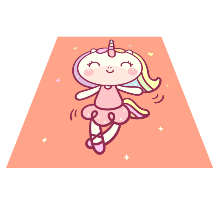 Baby enhjørning dansende vinyl tæppe - TenStickers