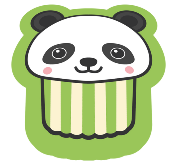 Anime glad panda dyretæppe - TenStickers