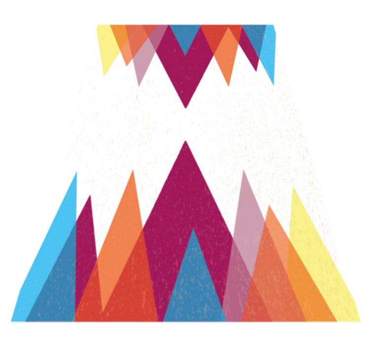 Farverigt nordisk design nordisk tæppe - TenStickers