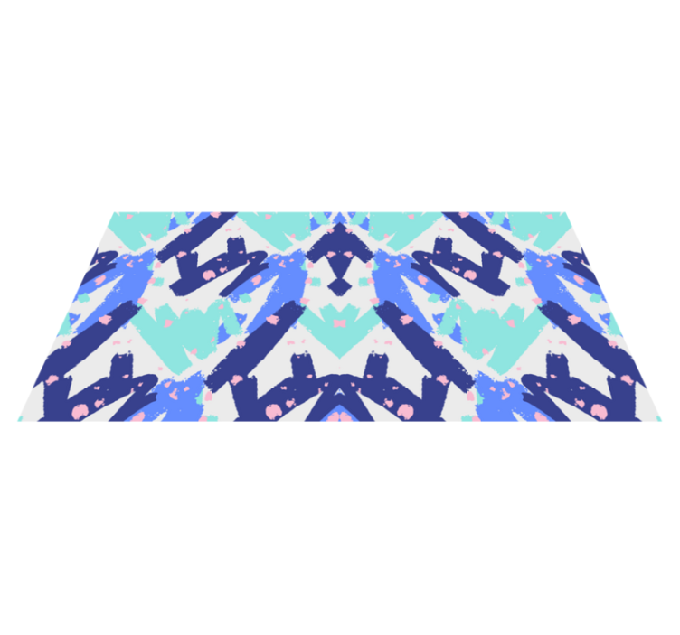 Abstrakt camouflagemønster vinyl tæppe til stuen - TenStickers