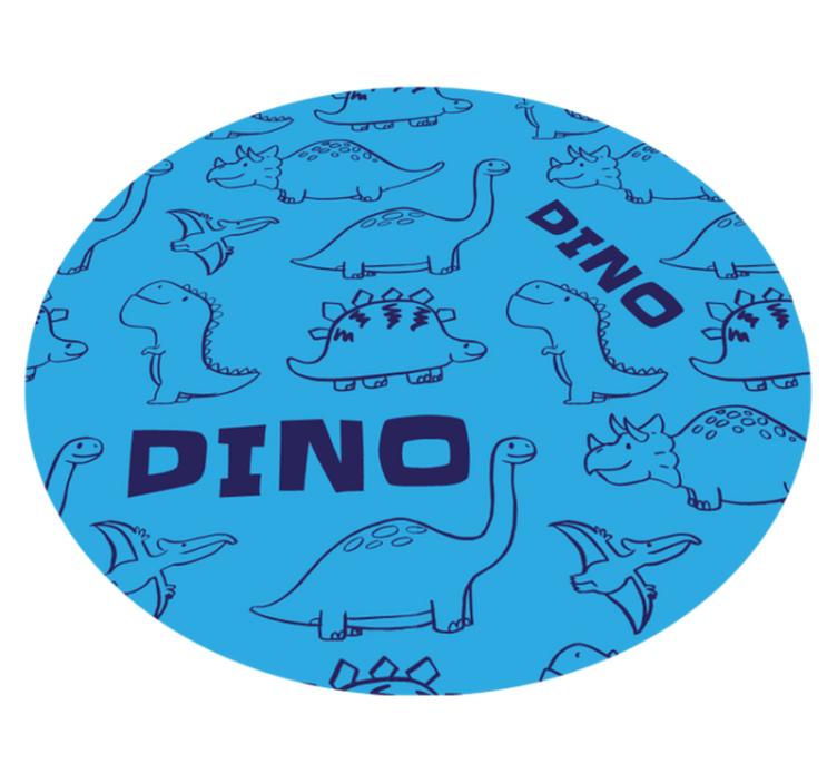 Yndig dinosaur mønster vinyl tæppe - TenStickers