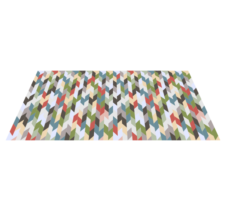 Rektangulære fliser moderne tæppe - TenStickers