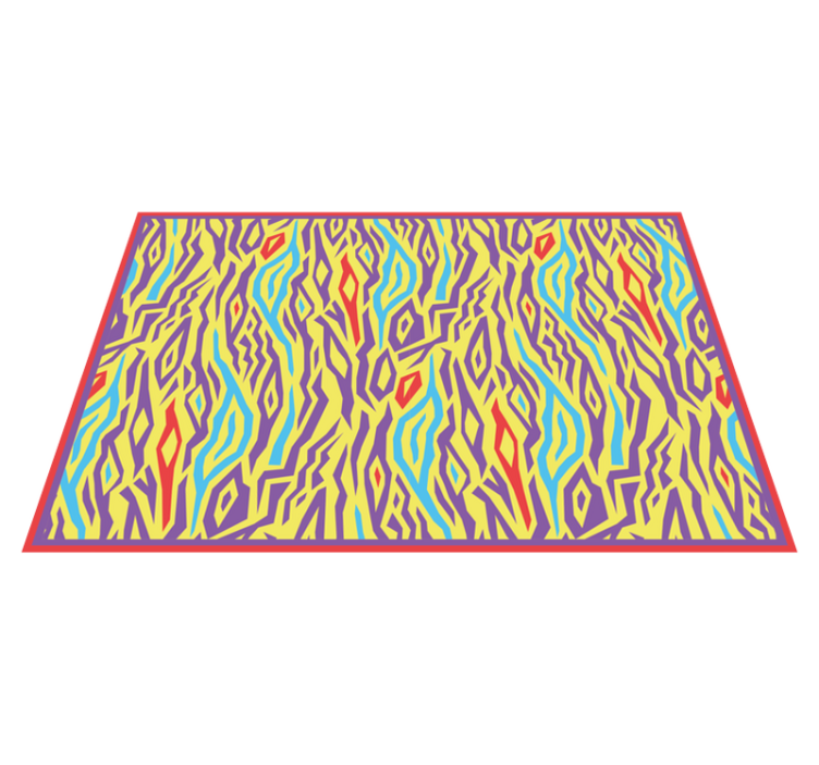 Vintage zebra vinyltæppe med dyreprint - TenStickers