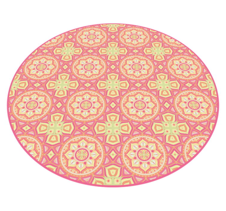 Mandala mønster cirkel mandala vinyl tæppe - TenStickers