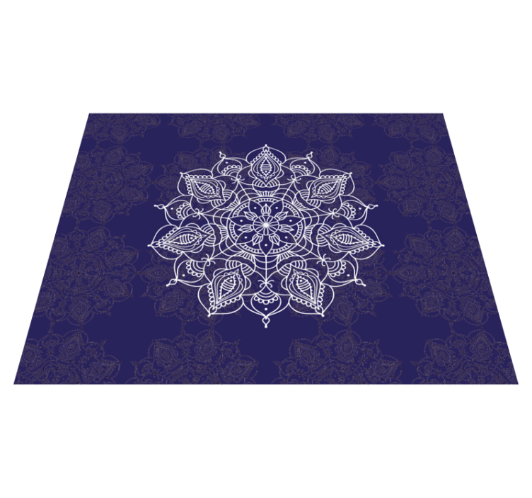 Mandala spirituel lotus mandala vinyl tæppe - TenStickers