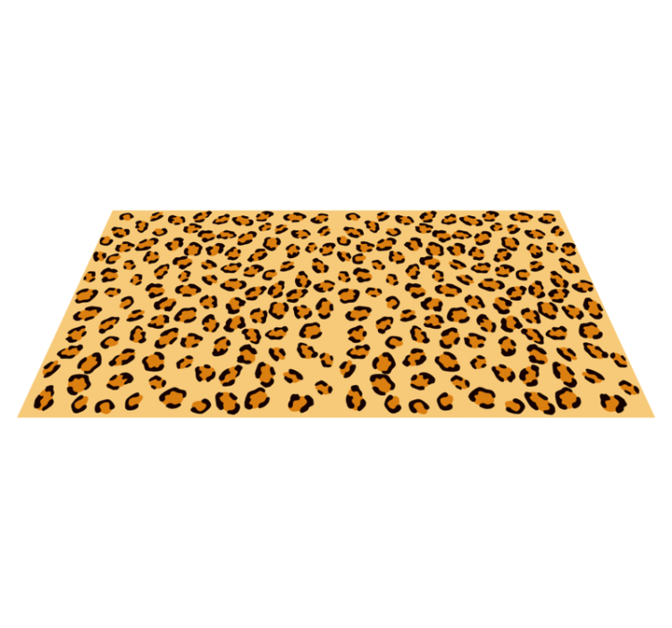Leopardpletter vinyltæppe med dyreprint - TenStickers