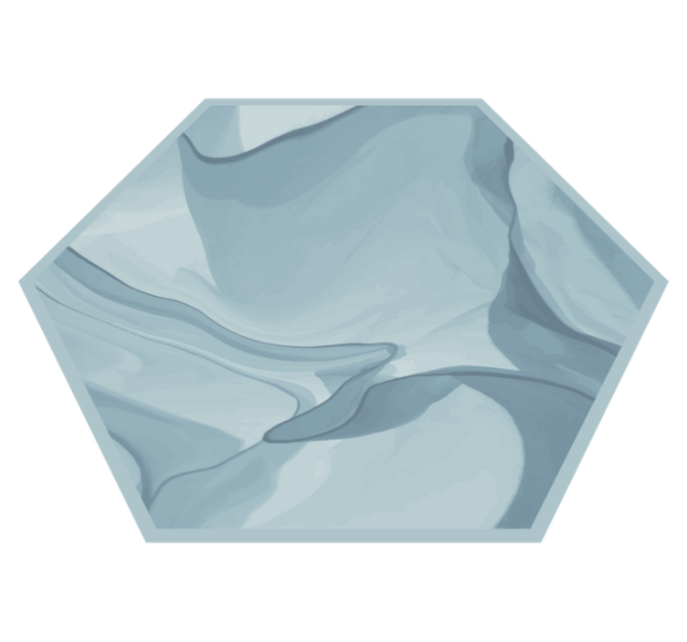 Abstrakte blå bølger tekstur vinyl tæppe - TenStickers