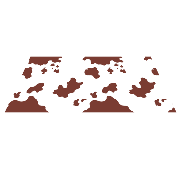 Okseskindspletter vinyltæppe med dyreprint - TenStickers