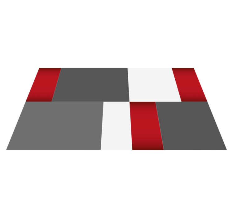 Minimalistiske blokke minimalistiske vinyl tæppe - TenStickers