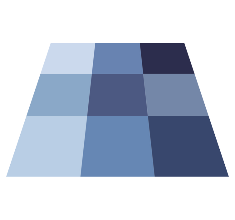 Blåternet mønster geometriske vinyl tæppe - TenStickers