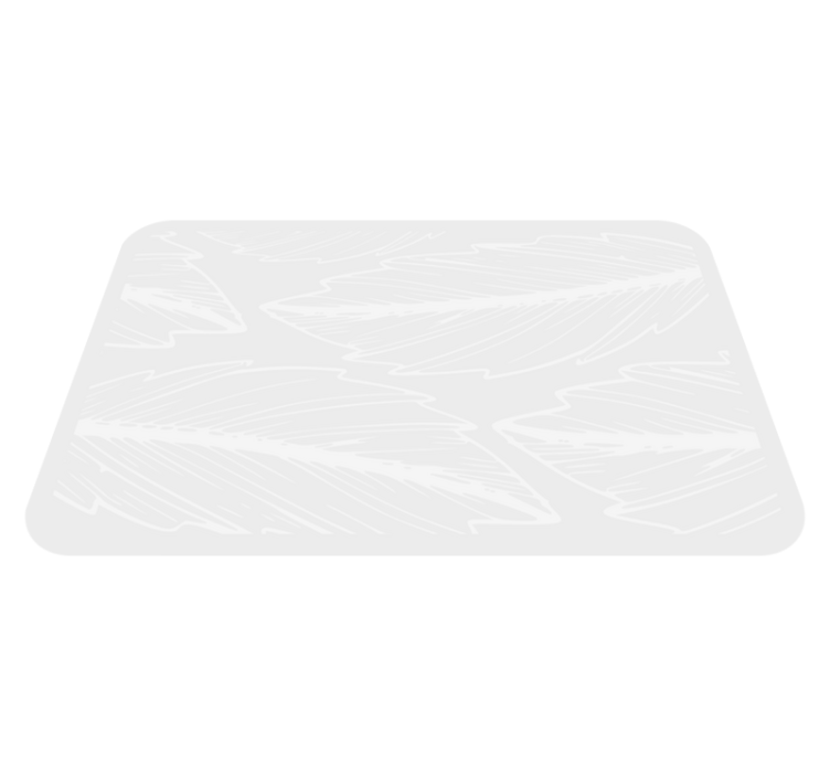 Fjeraftryksmønster natur vinyl tæppe - TenStickers