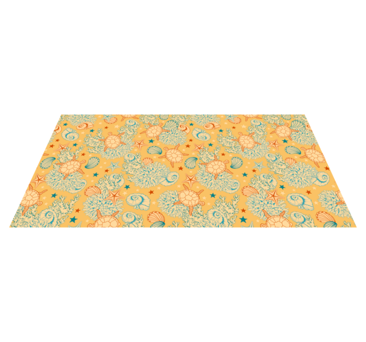 Undervands liv blødt dyre tæppe - TenStickers