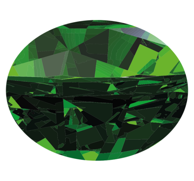 Smaragd stensten gulvfliser - TenStickers