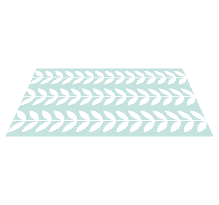 Bladgrønt mønster natur vinyl tæppe - TenStickers