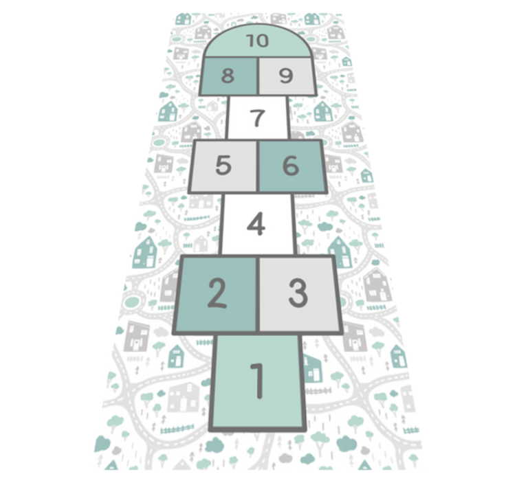 Legepladsdesign til børnemåtte - TenStickers