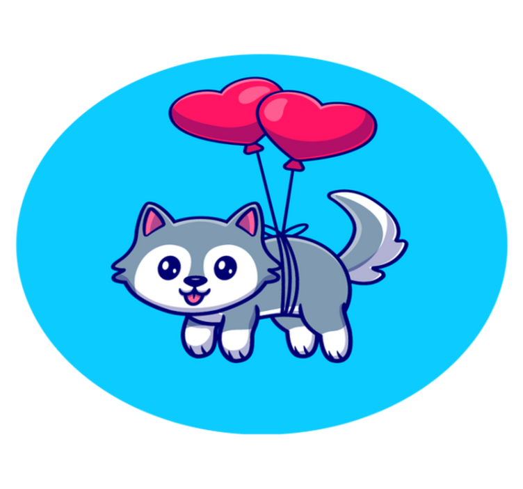 Søde dyr teen vinyl tæppe - TenStickers