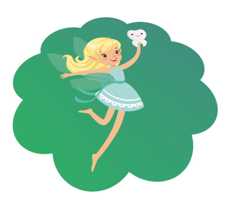 Tandfe fantasi tæppe til børneværelse - TenStickers