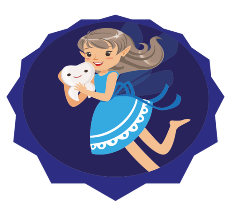 Tandfe-eventyr tæppe til børneværelse - TenStickers