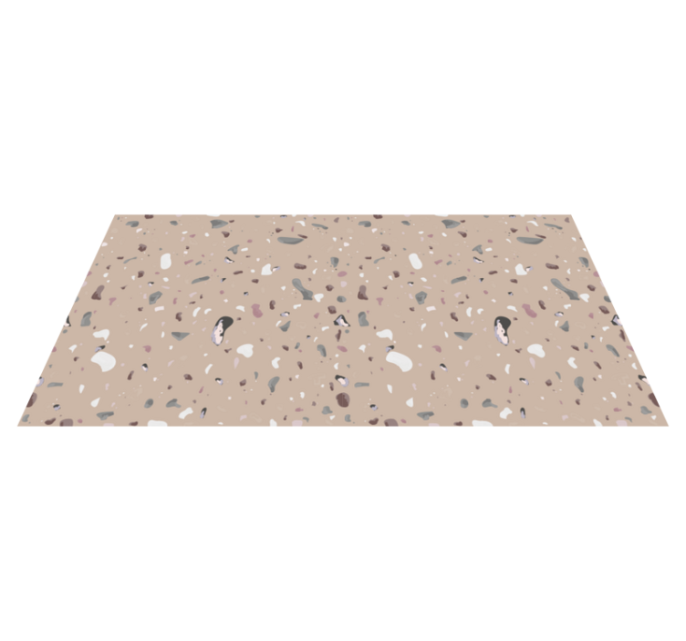 Beige terrazzo fliser tæppe - TenStickers