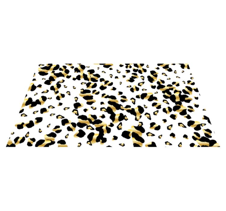 Leopardmønster elegance vinyltæppe med dyreprint - TenStickers
