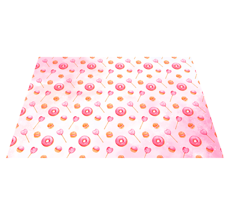 Kage og lolly moderne tæppe - TenStickers