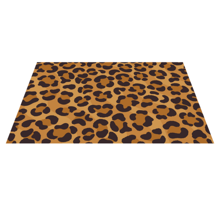 Jaguar skin animal print vinyl tæppe - TenStickers