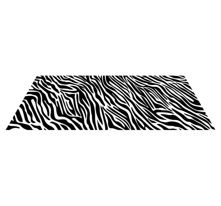 Tynde zebrastriber animalsk vinyltæppe - TenStickers