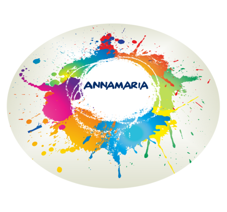 Stænk med navn vinyl tæppe til teenagere - TenStickers