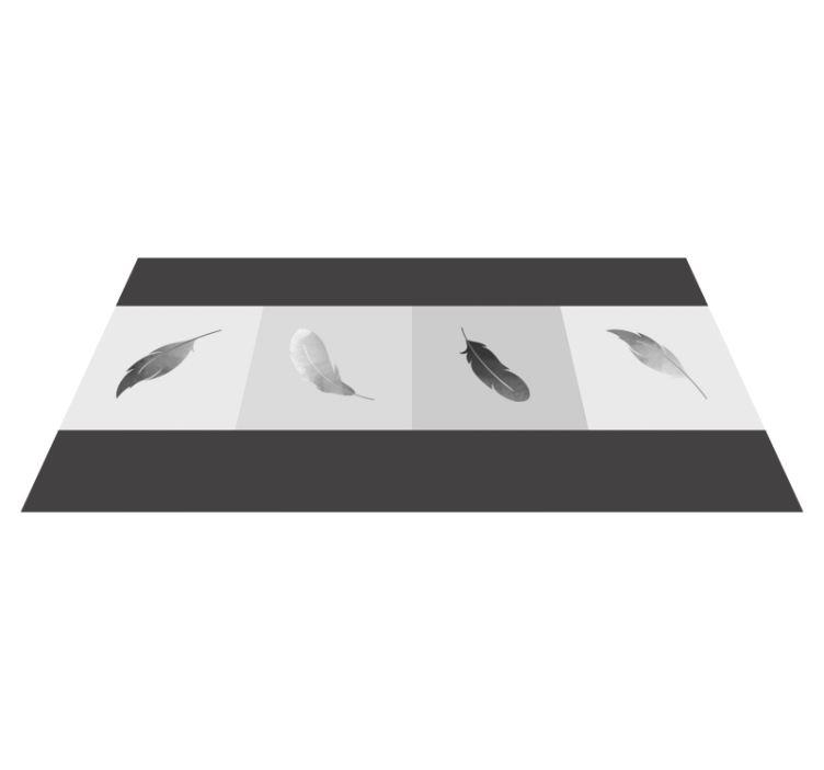 Fjer minimalisme vinyltæpper med dyr - TenStickers