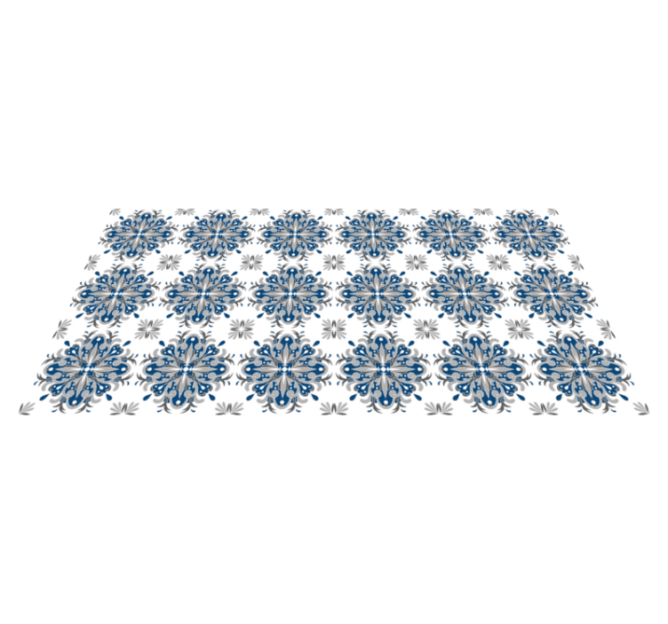 Marokkanske fliser effekt vinyl tæppe - TenStickers