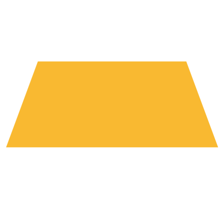 Gul rektangel moderne tæppe - TenStickers