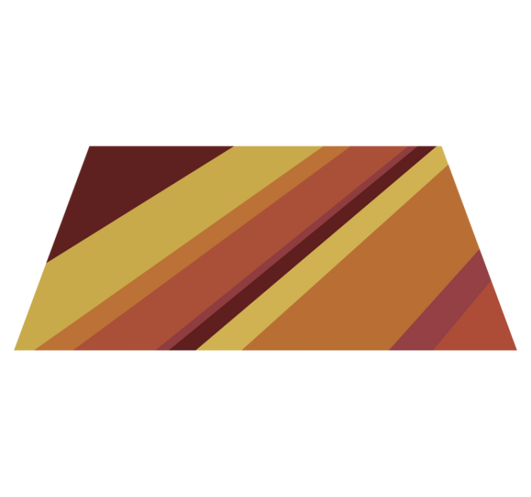 Varme retrostriber vintage vinyl tæppe - TenStickers