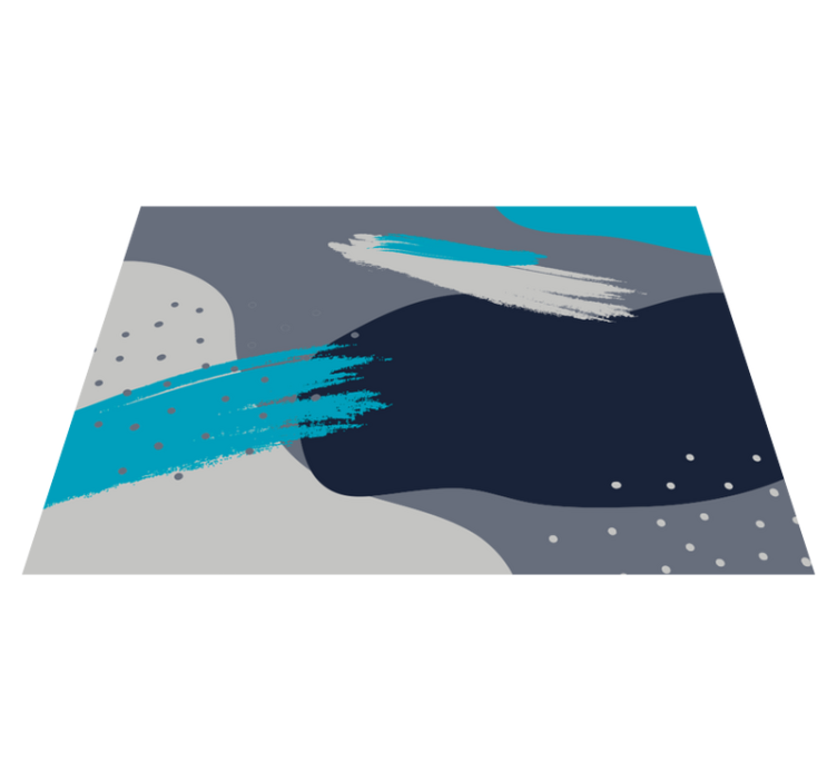 Abstrakt stænkmønster moderne vinyl tæppe - TenStickers