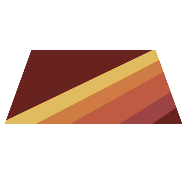 Levende stribet motiv minimalistiske vinyl tæppe - TenStickers