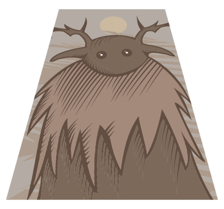 Kittelsen trold etnisk tæppe - TenStickers