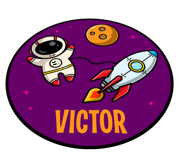 Ekspedition med navn vinyl tæppe - TenStickers