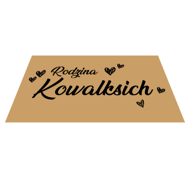 Navn på familien i sort indgang - TenStickers