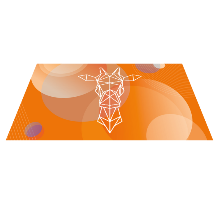 Abstrakte geometriske mønstre moderne vinyl tæppe - TenStickers