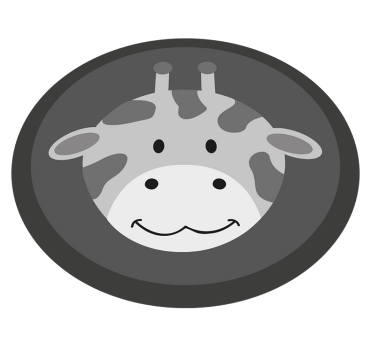 Nordisk grå giraf baby legemåtte - TenStickers